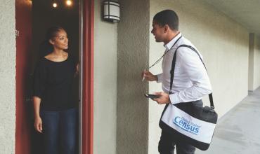 2020 Census A census taker