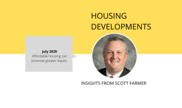 Housing is the key to greater equity photo of executive director Scott Farmer