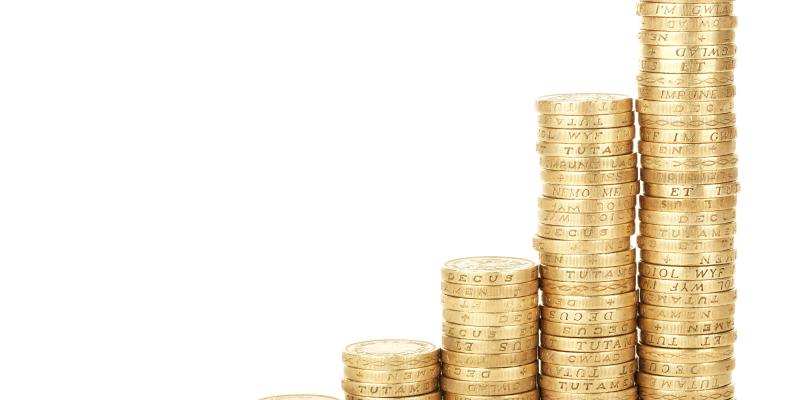 a pile of increasing coins