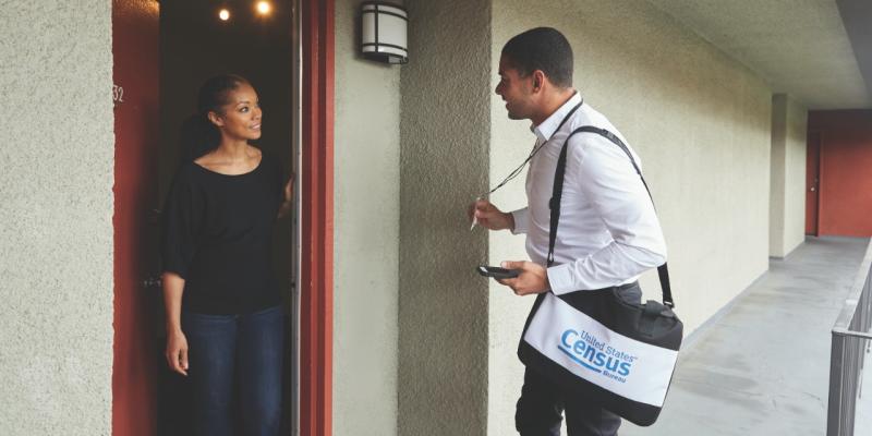 2020 Census A census taker